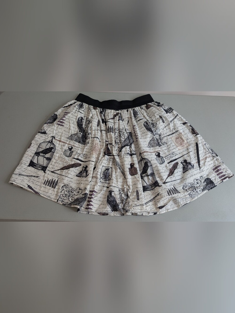 Nevermore (Poe's The Raven) A-line skirt, XL